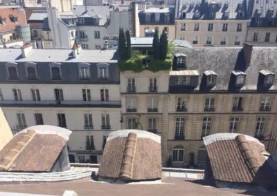 Photo prise d'un toit de Paris du 5ème arrondissement prise par un ramoneur de la parisienne de ramonage